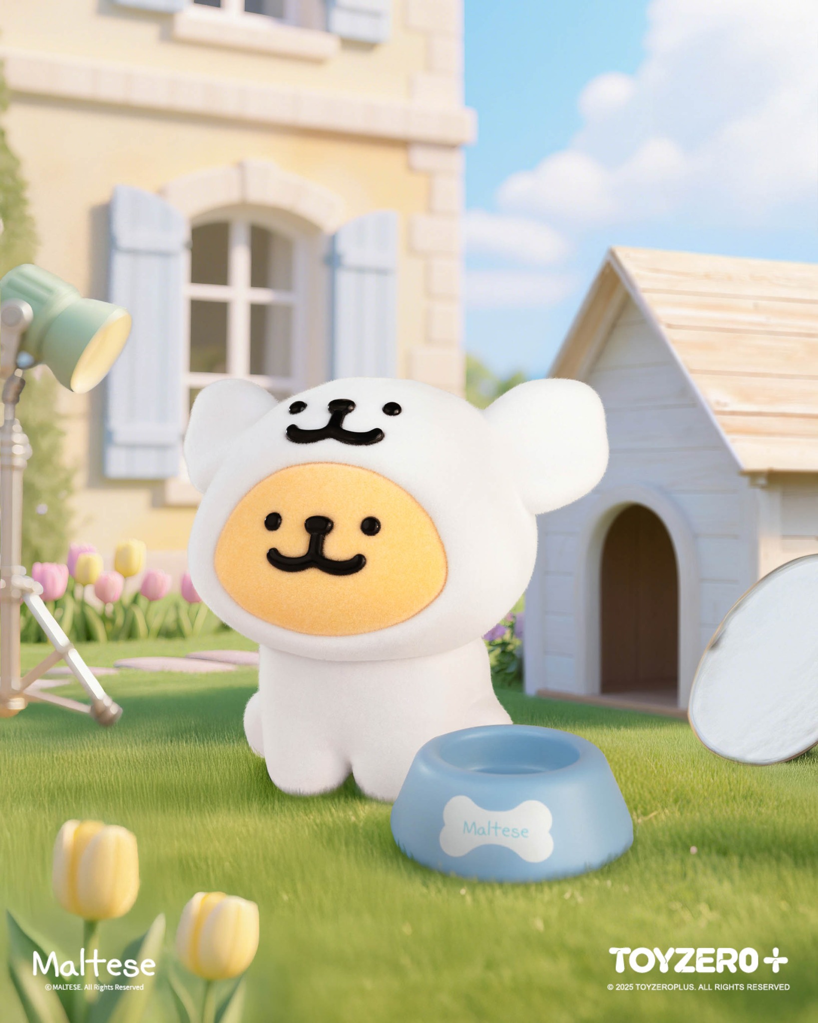 TOY0+ Maltese 線條小狗 - 人生劇場系列盲盒 - 隨機單抽 - TOYZEROPLUS X Maltese Life is Like a Drama blind box series - assortment