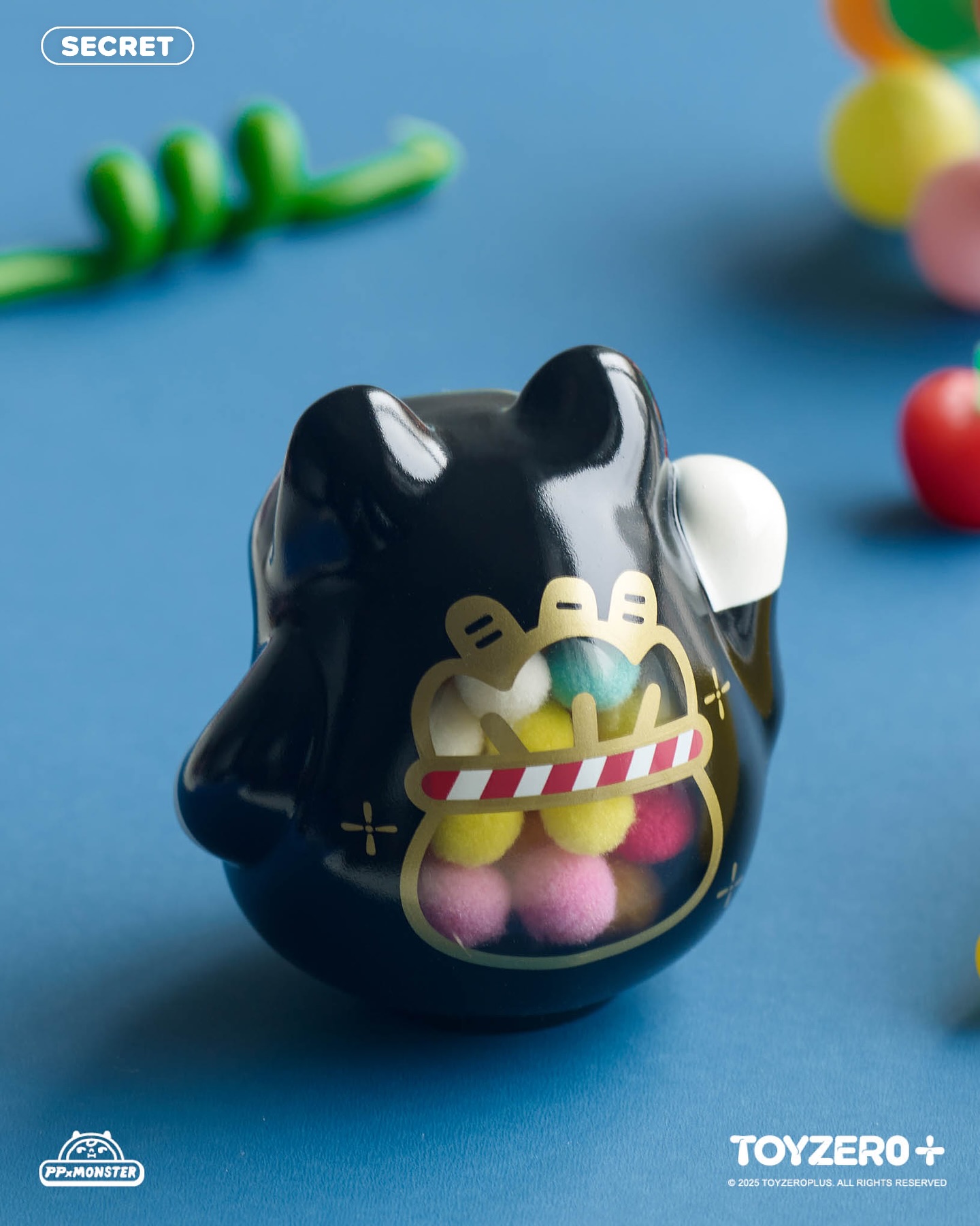 TOY0+ AAAZ 閃閃個性小貓盒玩 - 隨機單抽 - TOYZEROPLUS X AAAZ - PP X MONSTER Lucky Kitten Daruma blind box series - assortment