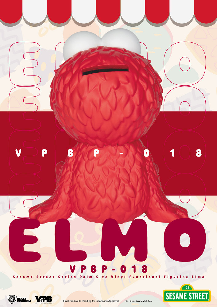 掌心儲金公仔系列018 芝麻街 - 艾蒙 (野獸國商品)  - VPBP-018 Sesame Street - Elmo
