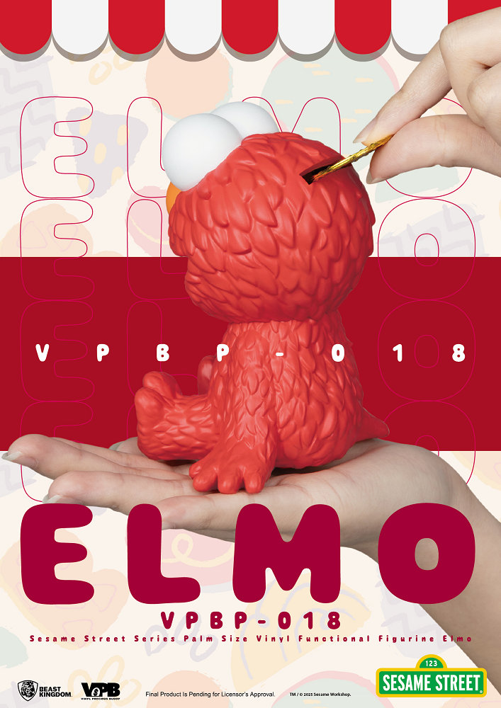 掌心儲金公仔系列018 芝麻街 - 艾蒙 (野獸國商品)  - VPBP-018 Sesame Street - Elmo