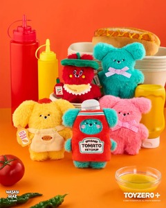 TOY0+ Wasabi Bear 調味料系列絨毛掛件盒玩 - 隨機單抽 - TOYZEROPLUS X Wasabi Bear - Flavor Series - Plush KeyChain - assortment