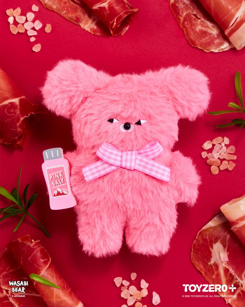 TOY0+ Wasabi Bear 調味料系列絨毛掛件盒玩 - 隨機單抽 - TOYZEROPLUS X Wasabi Bear - Flavor Series - Plush KeyChain - assortment