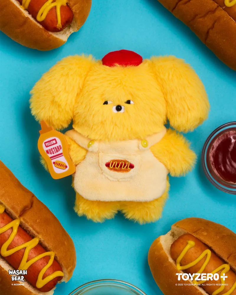 TOY0+ Wasabi Bear 調味料系列絨毛掛件盒玩 - 隨機單抽 - TOYZEROPLUS X Wasabi Bear - Flavor Series - Plush KeyChain - assortment