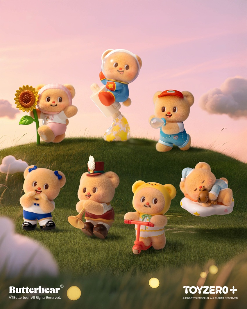 TOY0+ 黃油小熊 - 小小心願系列 盒玩 - 隨機單抽 - TOYZEROPLUS X Butterbear - Wishes - assortment