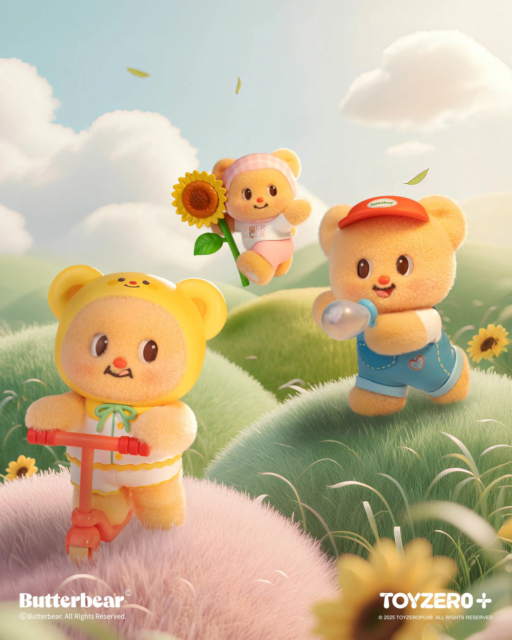 TOY0+ 黃油小熊 - 小小心願系列 盒玩 - 隨機單抽 - TOYZEROPLUS X Butterbear - Wishes - assortment