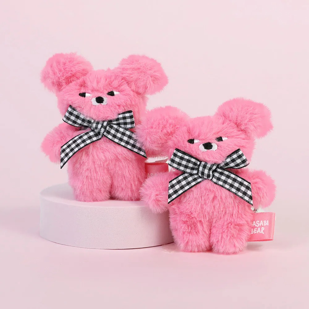 TOY0+ Pingsabi Bear 絨毛鑰匙圈  - TOYZEROPLUS X Pingsabi Bear - Plush KeyChain 