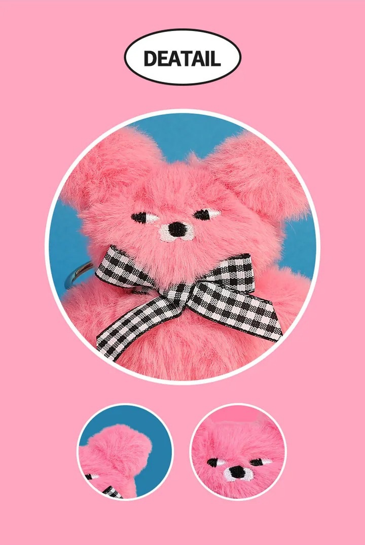 TOY0+ Pingsabi Bear 絨毛鑰匙圈  - TOYZEROPLUS X Pingsabi Bear - Plush KeyChain 