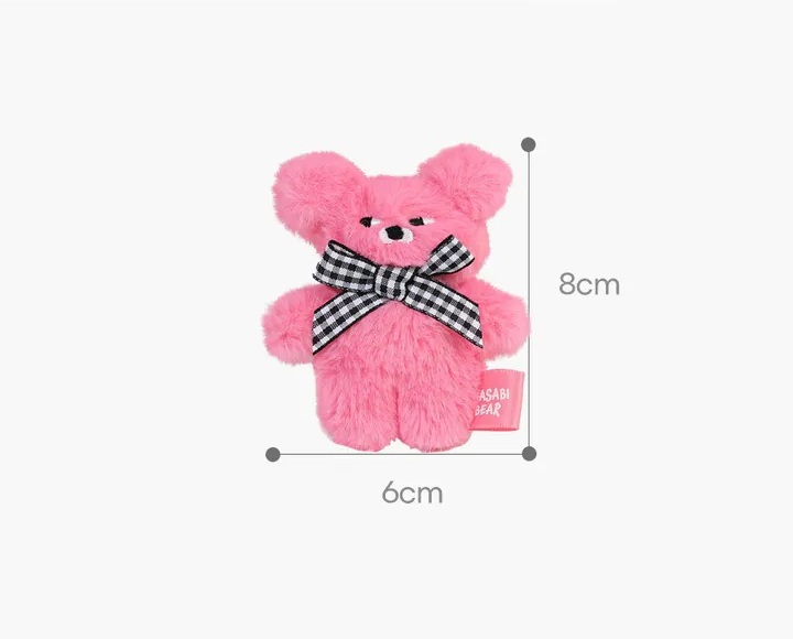 TOY0+ Pingsabi Bear 絨毛鑰匙圈  - TOYZEROPLUS X Pingsabi Bear - Plush KeyChain 