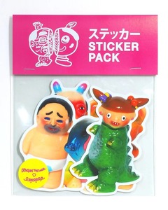 混沌  ソフビ世界の無秩序狀態 - B款 - Leeeeee Toy X Dehara Yukinori 5050 Sticker Pack ( 3-styles ) - B