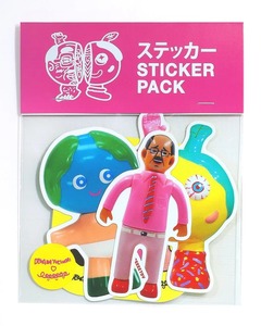混沌  ソフビ世界の無秩序狀態 - C款 - Leeeeee Toy X Dehara Yukinori 5050 Sticker Pack ( 3-styles ) - C