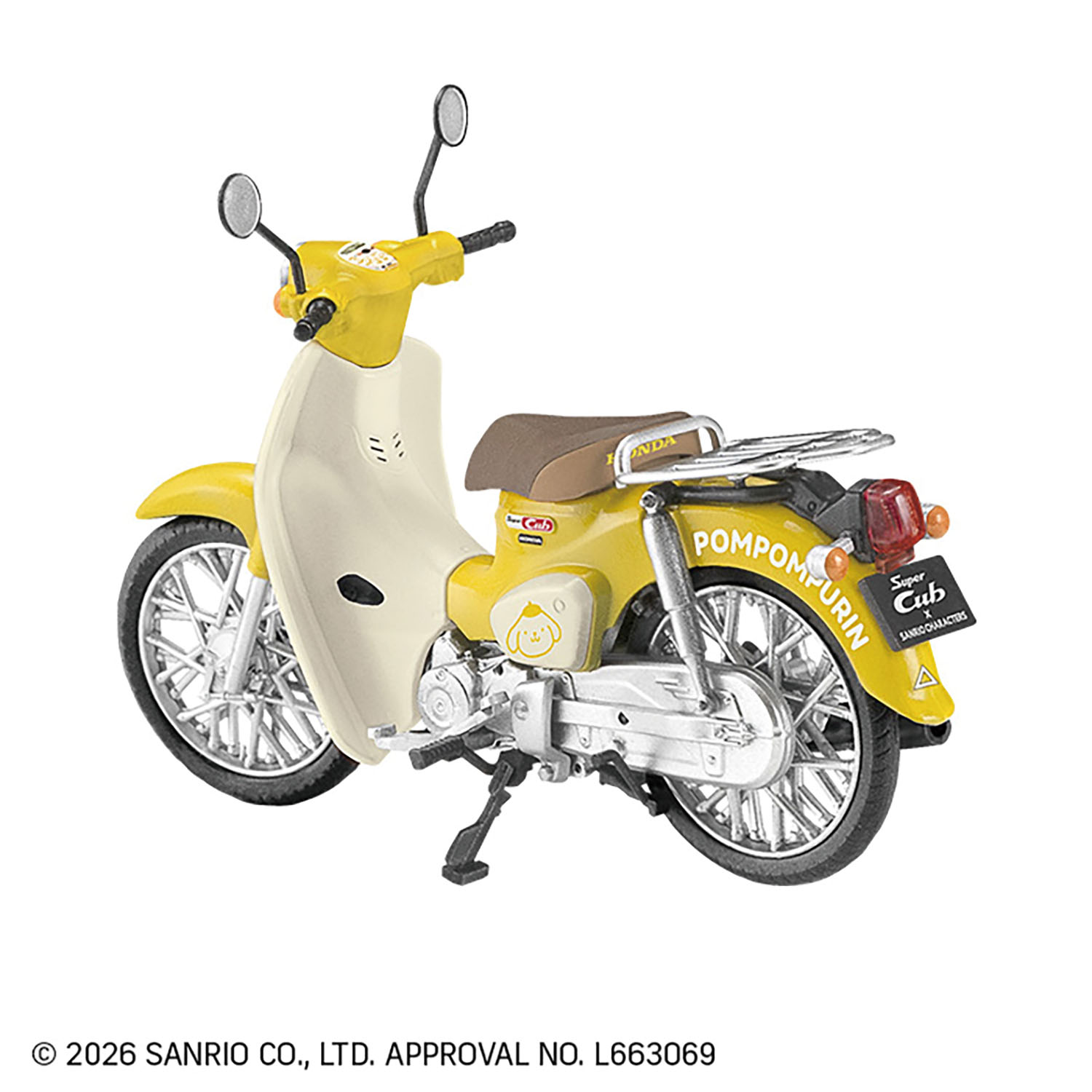 本田Super Cub 三麗鷗角色 1/24比例模型盒玩系列 - 中盒內含10抽 - Honda Super Cub Sanrio Characters 1/24 scale  model kit series - display case of 10pcs