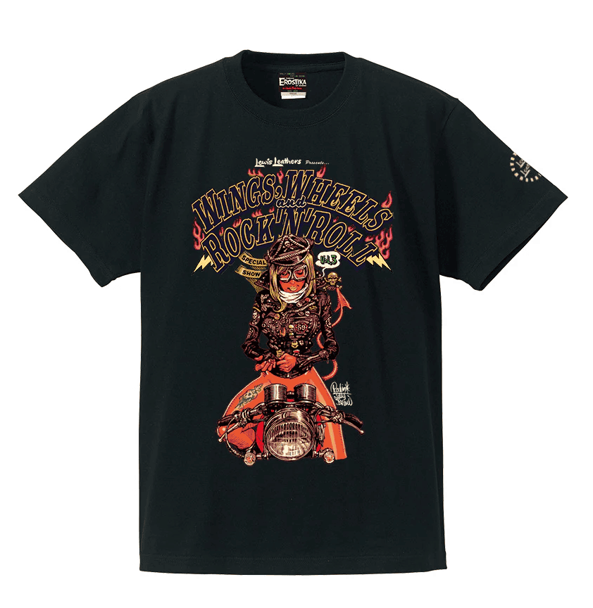 RJB 短袖T恤 - Wings,Wheels and Rock'n'Roll Vol.3 - 黑 / 白 - Rockin' Jelly Bean - Wings,Wheels and Rock'n'Roll Vol.3 T-shirt - Black / White