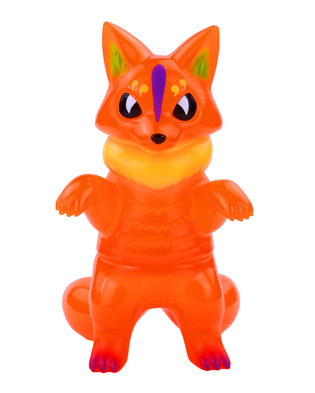 小夏屋 軟膠玩偶 - 狐奇洛斯 南瓜透明橘 - Fewmany Konatsuya Sofubi (Soft Vinyl Figure) - Sakiros Pumpkin Clear Orange