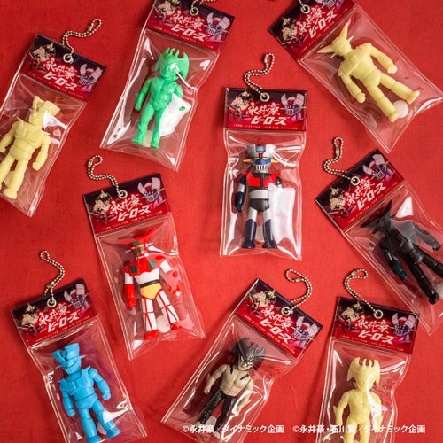 永井豪 迷你收藏吊飾盒玩 - 隨機單抽 - Kenelephant Go Nagai Soft Vinyl Ball Chain Mascot - assortment