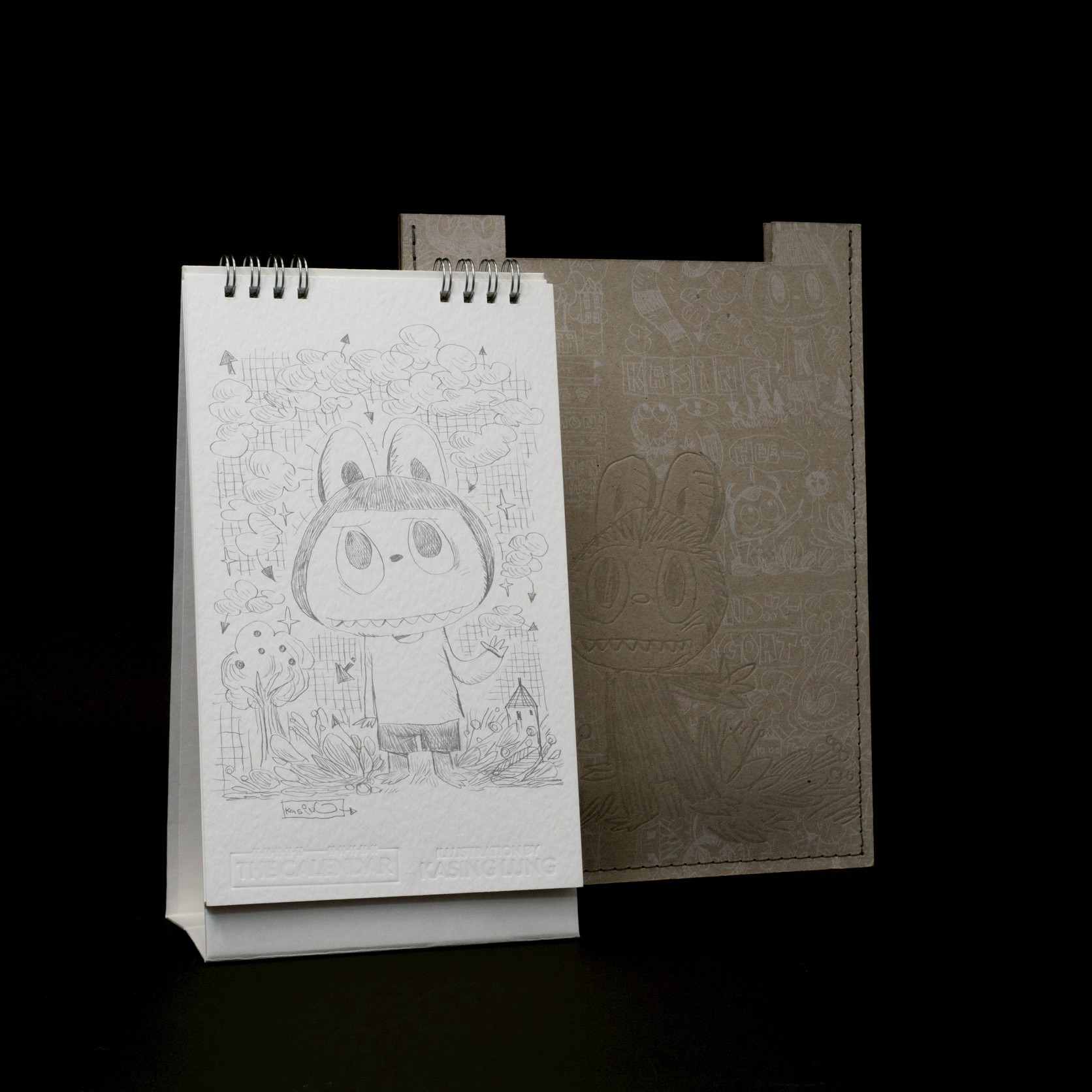 How2work x Kasing Lung THE MONSTERS 2026限定桌曆 - How2work x Kasing Lung THE MONSTERS 2026 Desk calendar