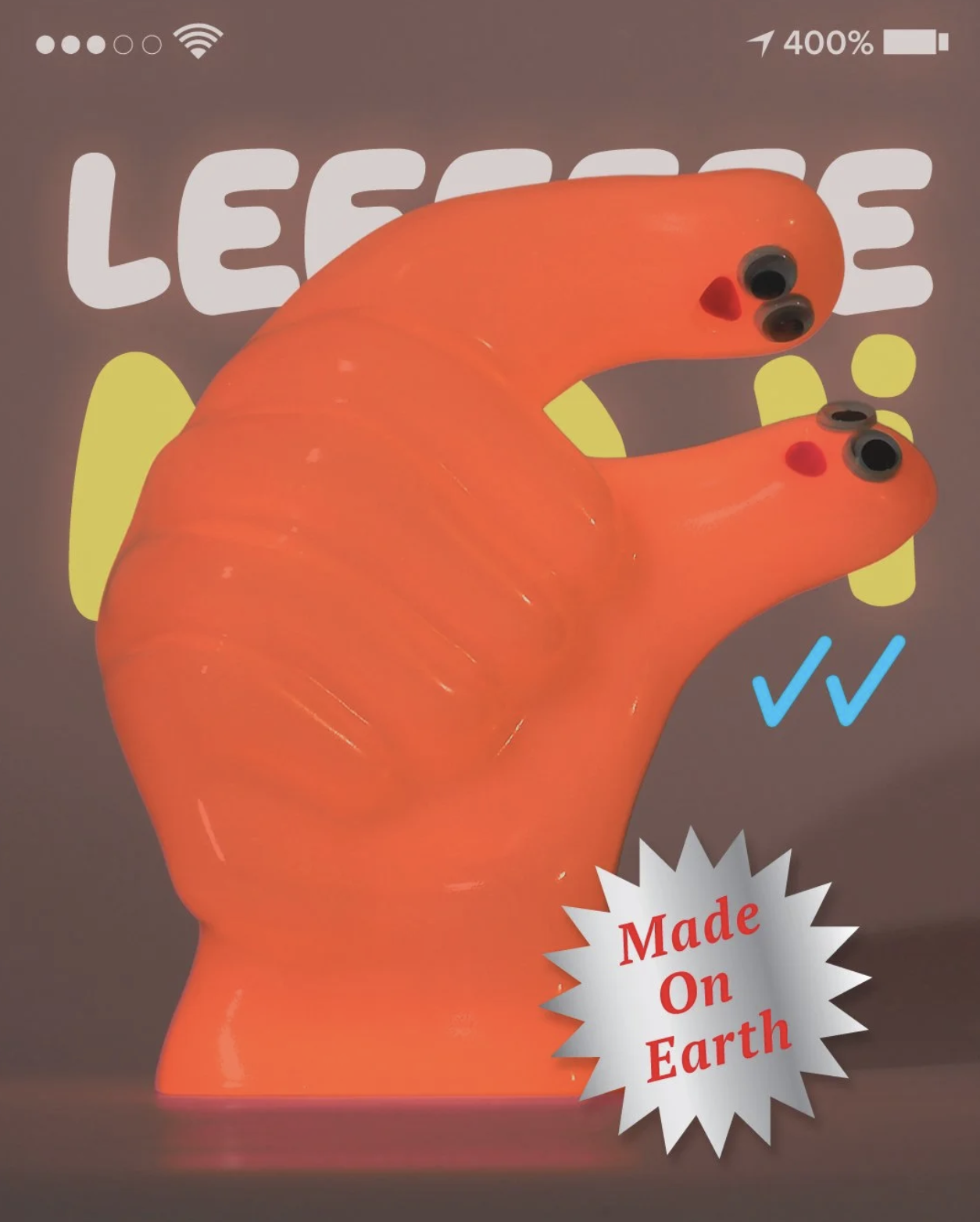 Leeeeeemoji 400% 捏指 2026 夜光 - Leeeeee Toy -  Leeeeeemoji 400% Small*D 2026 Lava Heat GID