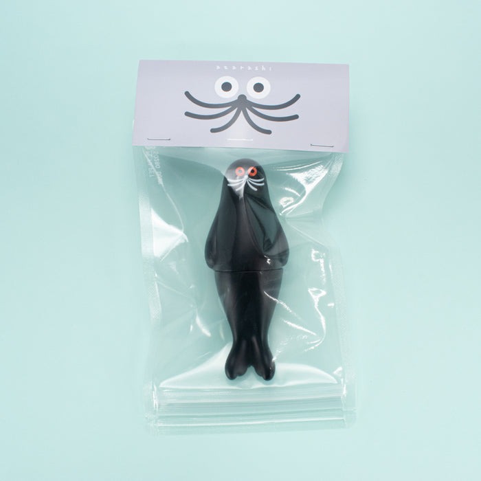 umao 海豹 軟膠玩偶 - 黑色款 - Kenelephant azarashi by umao soft vinyl doll - Black