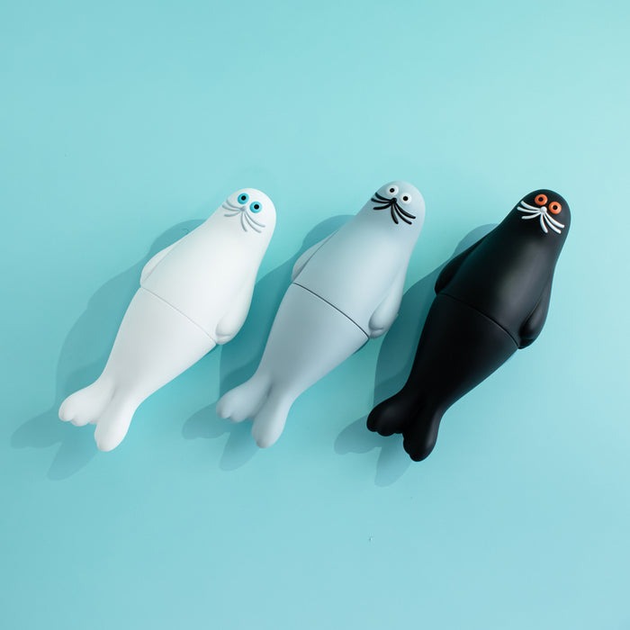 umao 海豹 軟膠玩偶 - 灰色款 - Kenelephant azarashi by umao soft vinyl doll - Gray