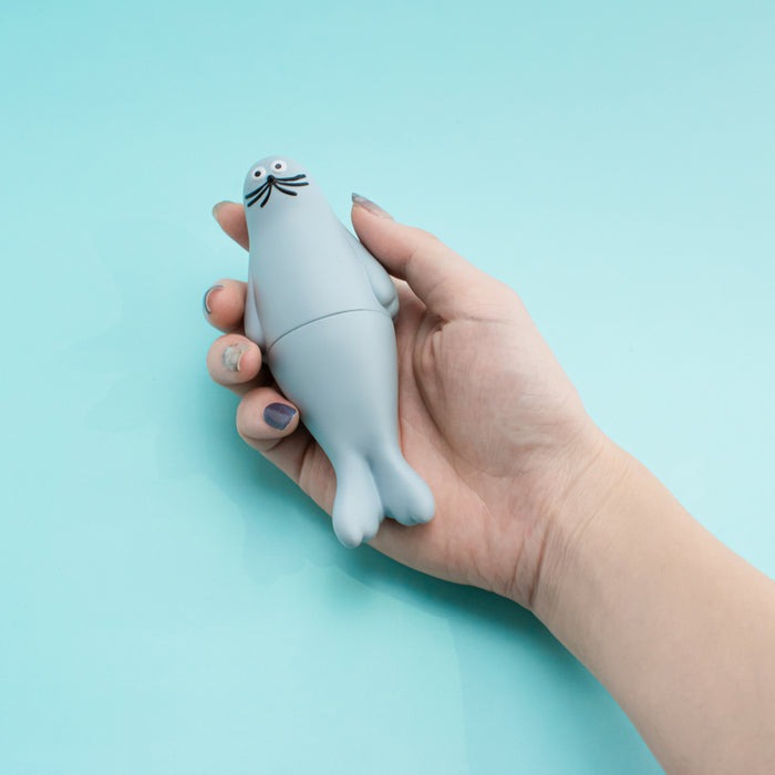 umao 海豹 軟膠玩偶 - 灰色款 - Kenelephant azarashi by umao soft vinyl doll - Gray