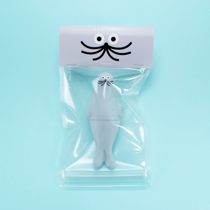 umao 海豹 軟膠玩偶 - 灰色款 - Kenelephant azarashi by umao soft vinyl doll - Gray