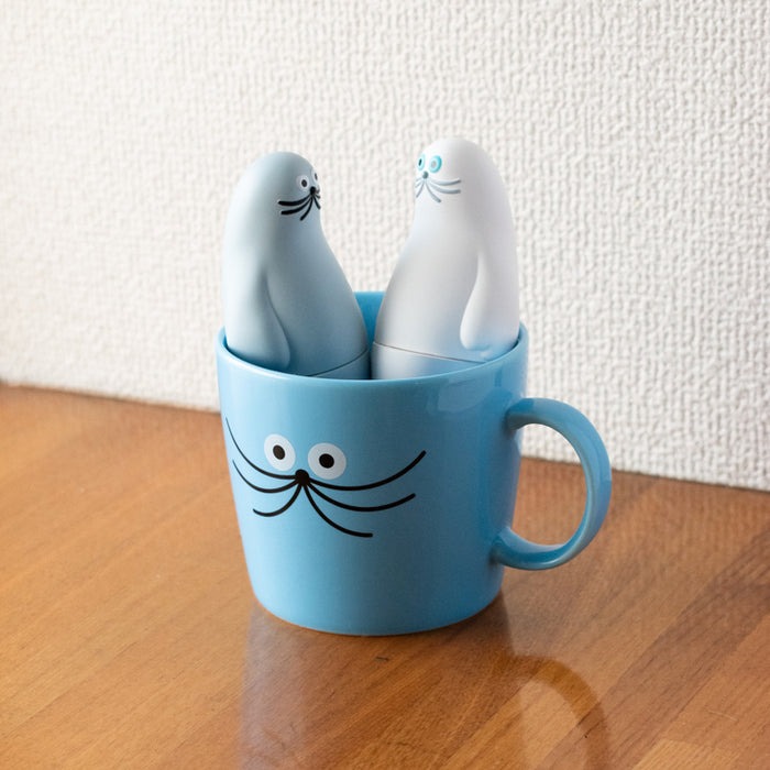 umao 海豹 軟膠玩偶 - 白色款 - Kenelephant azarashi by umao soft vinyl doll - White