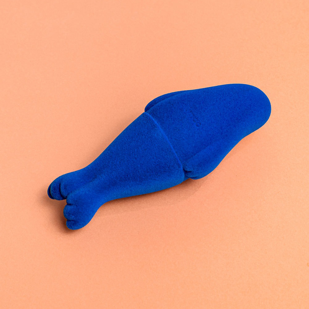 umao 海豹 軟膠玩偶 - 藍色植絨款 - Kenelephant azarashi by umao soft vinyl doll Flocky ver. - Blue