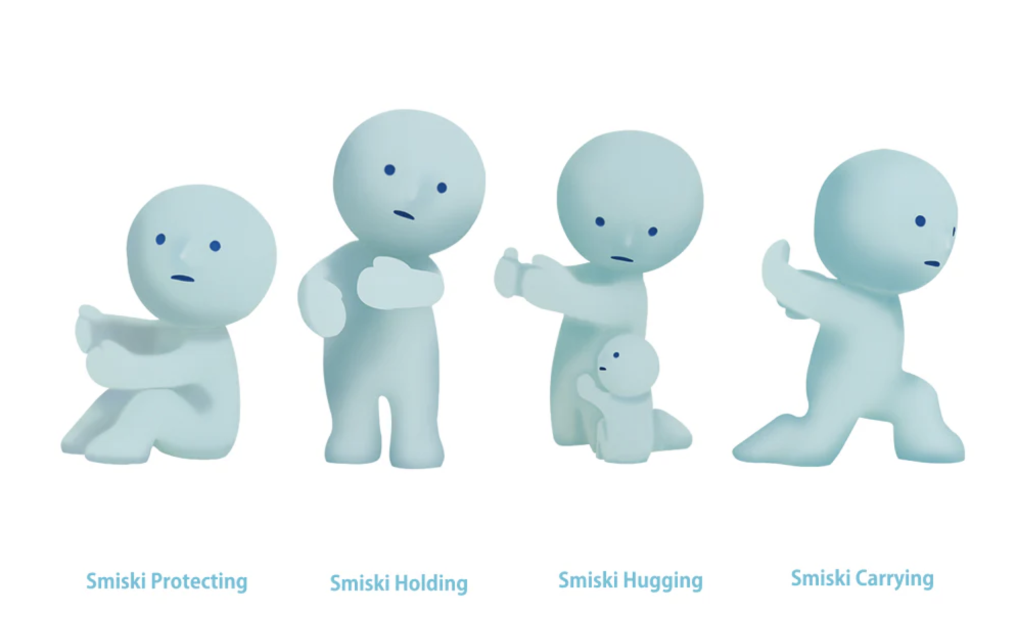 發光小精靈 牙刷架 - 願者上鉤 / 愛的抱抱 / 為母則強 / 力大無窮 - Smiski Toothbrush Stand - Protecting / Hugging / Holding / Carrying