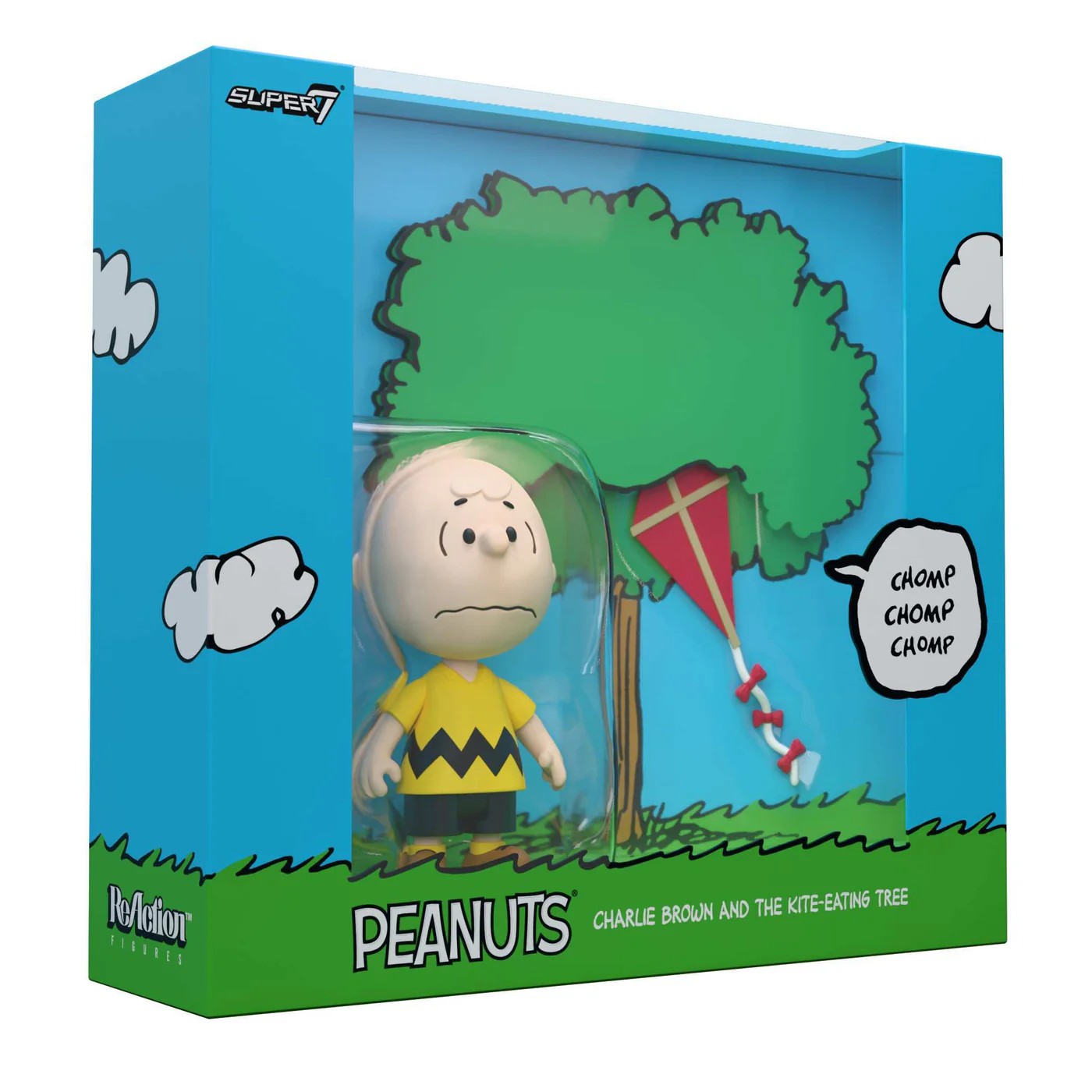 花生漫畫 3.75吋復古人偶 - 查理布朗與風箏 (場景盒裝) - ReAction 3.75" Figure - Peanuts Charlie Brown and the Kite Eating Tree Diorama Box