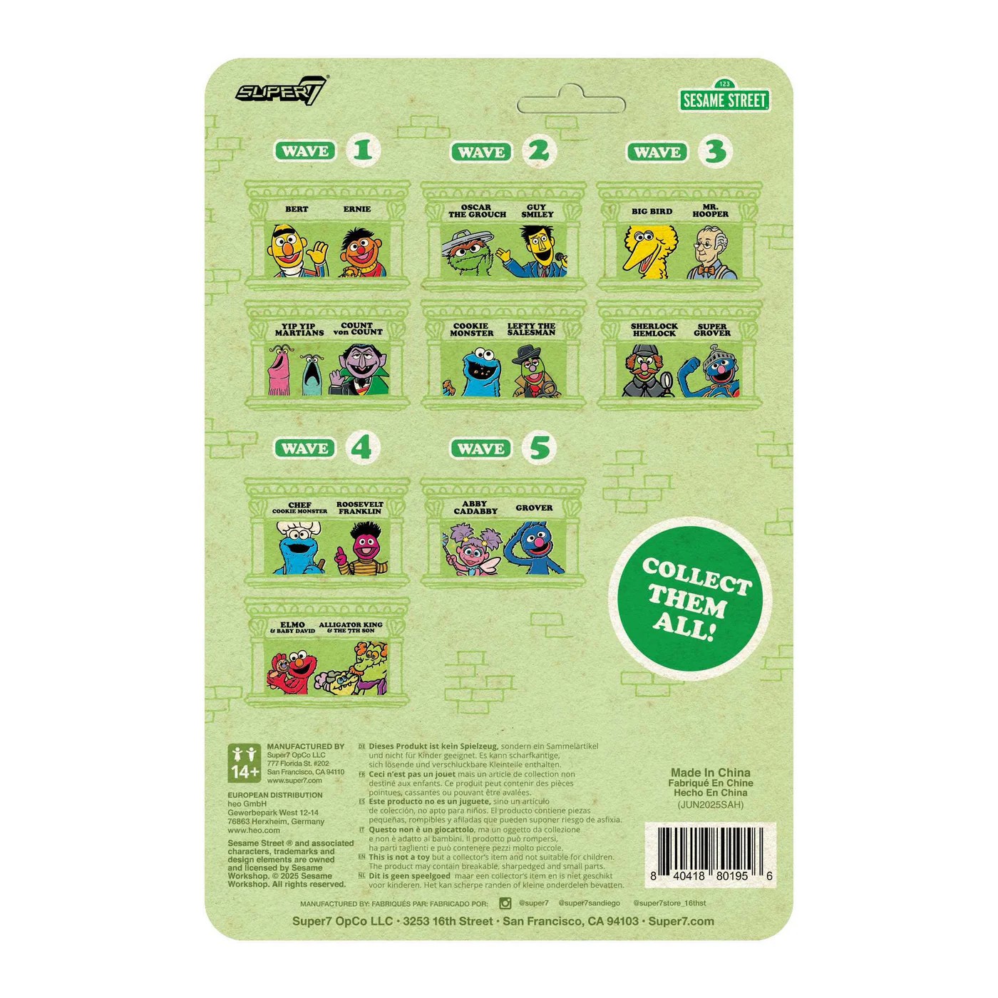 芝麻街 3.75吋復古人偶 第5波 - 艾比 - ReAction 3.75" Figure seires - Sesame Street Wave 5 - Abby Cadabby