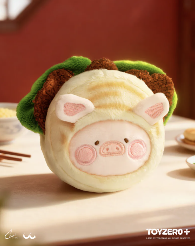 TOY0+ 罐頭豬 LuLu LU家小館 美食探索家系列毛絨盒玩 - 隨機單抽 - TOYZEROPLUS X Cici's Story - LuLu the Piggy Food Hunter Plush Keychain Series - assortment