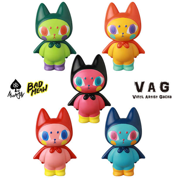 VAG 藝術家軟膠扭蛋 第45彈 Bad Meow - (OG) 隨機單抽 - Vinyl Artist Gacha series 45 Bad Meow - (OG) - assortment