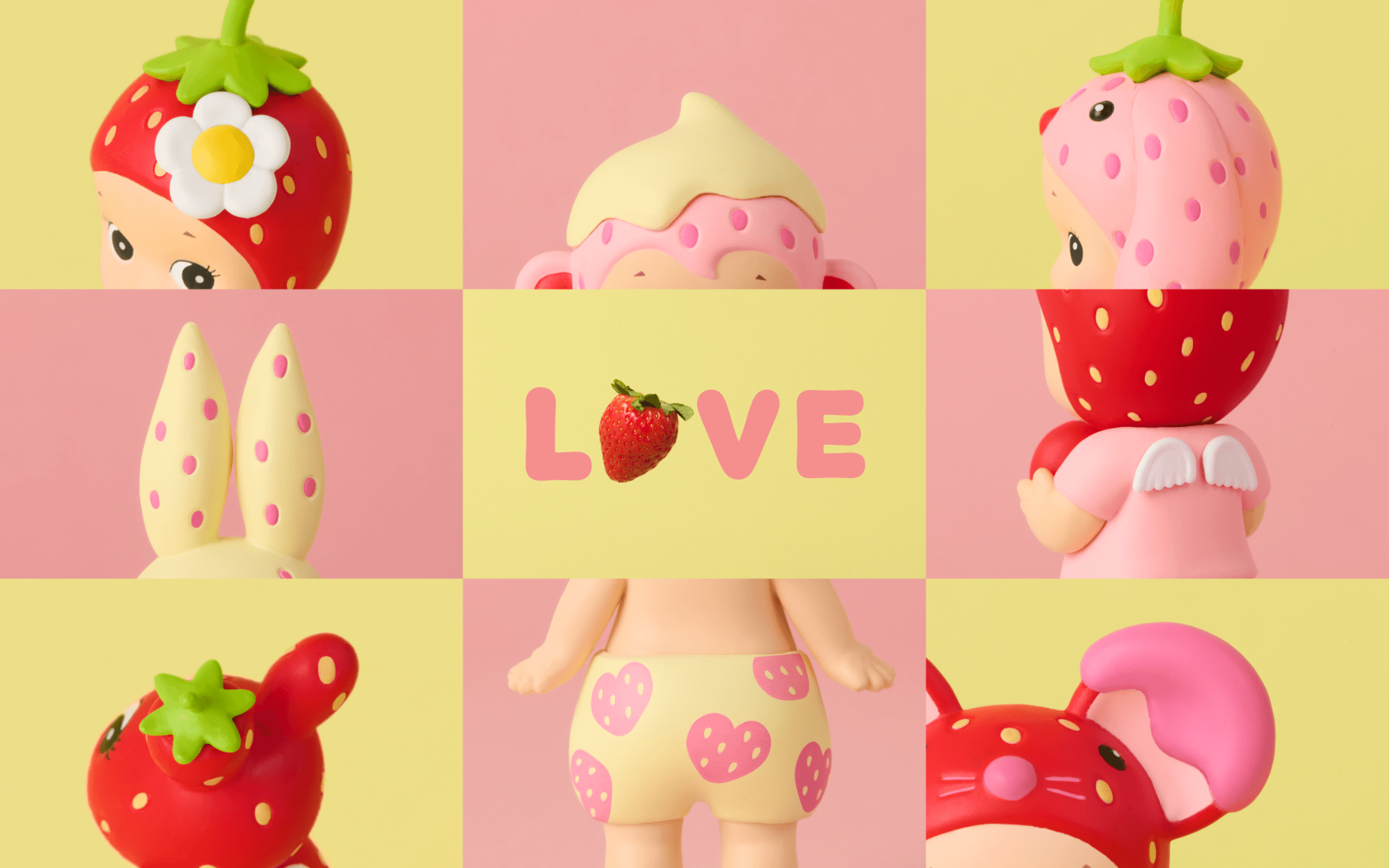 Sonny Angel 草莓甜心系列盒玩 - 隨機單抽 - Sonny Angel mini figure Strawberry Love series - assortment
