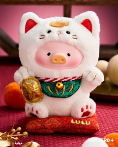 《加購專區》TOY0+ 罐頭豬 LuLu 一喵在手，財富我有 絨毛掛件吊卡 - Add-ons TOYZEROPLUS X Cici's Story - LuLu the Piggy  Vinyl Plush Hanging Card