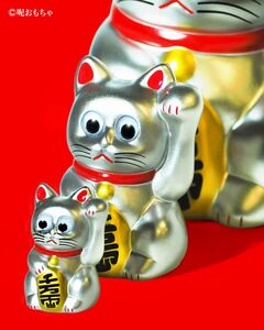 永遠的名作 銀色招財貓 S - Leeeeee Toy Classic Mascot - Silver Lucky Cat S