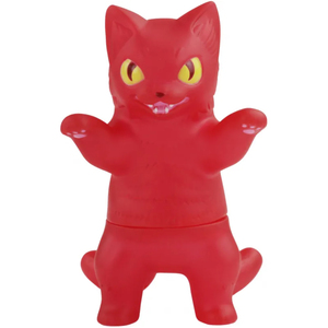 小夏屋 軟膠玩偶 素色系列 - 貓吉拉 紅色 - Fewmany Konatsuya Sofubi (Soft Vinyl Figure) Color Pallette - Negora Red