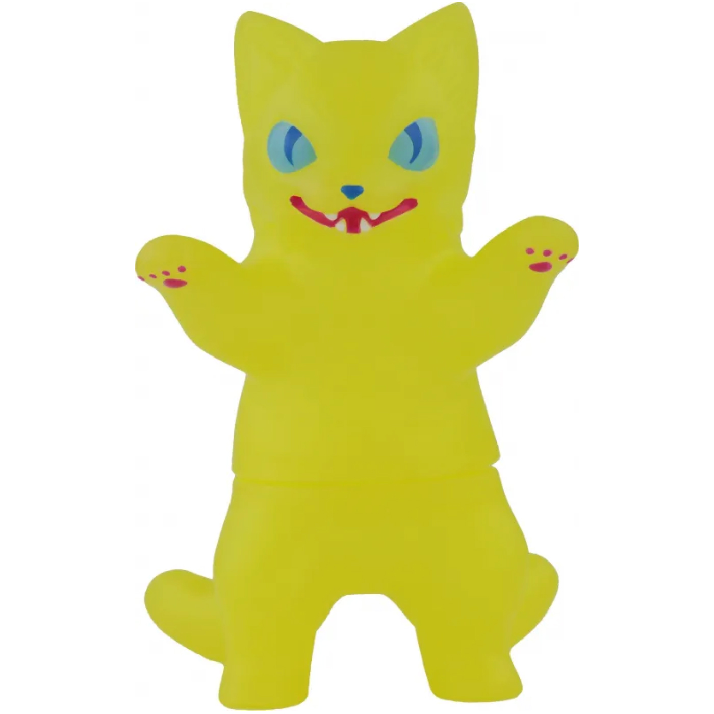 小夏屋 軟膠玩偶 素色系列 - 貓吉拉 黃色 - Fewmany Konatsuya Sofubi (Soft Vinyl Figure) Color Pallette - Negora Yellow