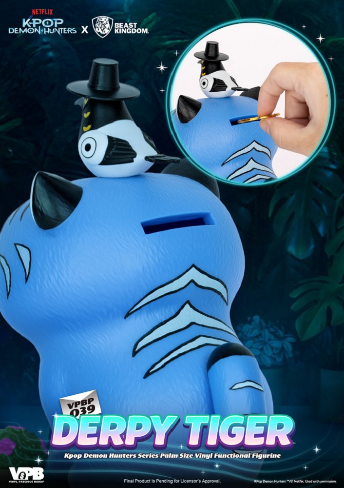 掌心儲金公仔系列039 Kpop 獵魔女團  - Derpy 小虎 (野獸國商品)  - VPBP-039 KPop Demon Hunters - Derpy Tiger 