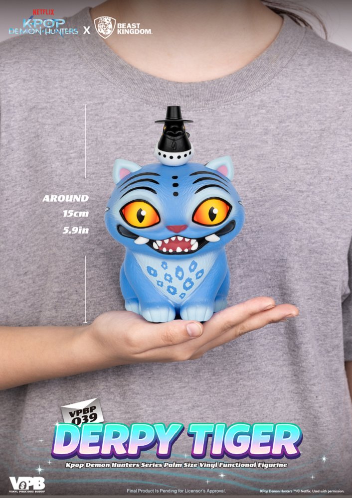 掌心儲金公仔系列039 Kpop 獵魔女團  - Derpy 小虎 (野獸國商品)  - VPBP-039 KPop Demon Hunters - Derpy Tiger 