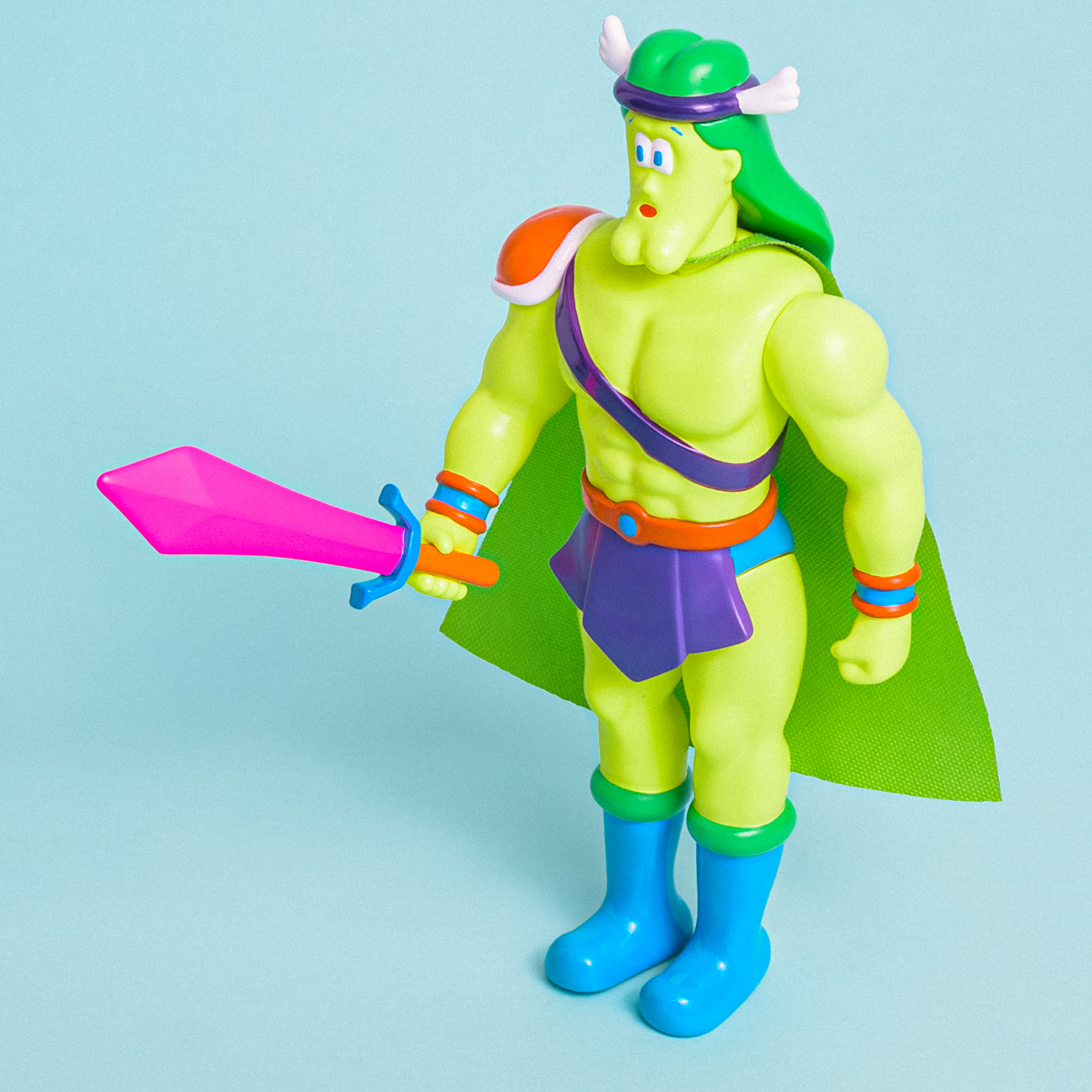 山崎若菜 軟膠玩偶 - 戰士 霓虹綠 - Kenelephant Wakana Yamazaki Sofvi - Warrior Neon Lime