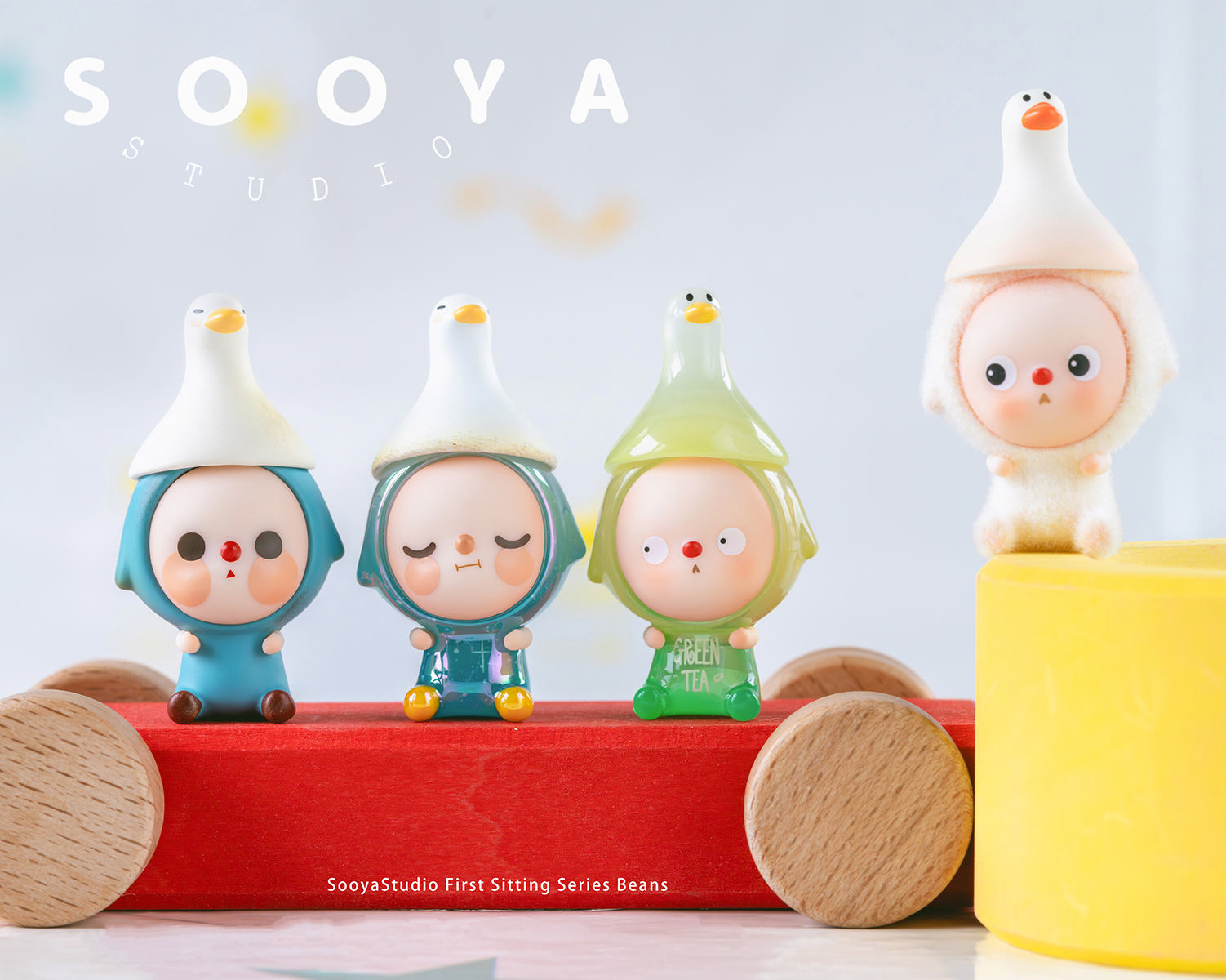Sooya Studio 初代坐坐系列萌粒盒玩 - 隨機單抽 - Sooya Studio X M Stand blind box series - assortment