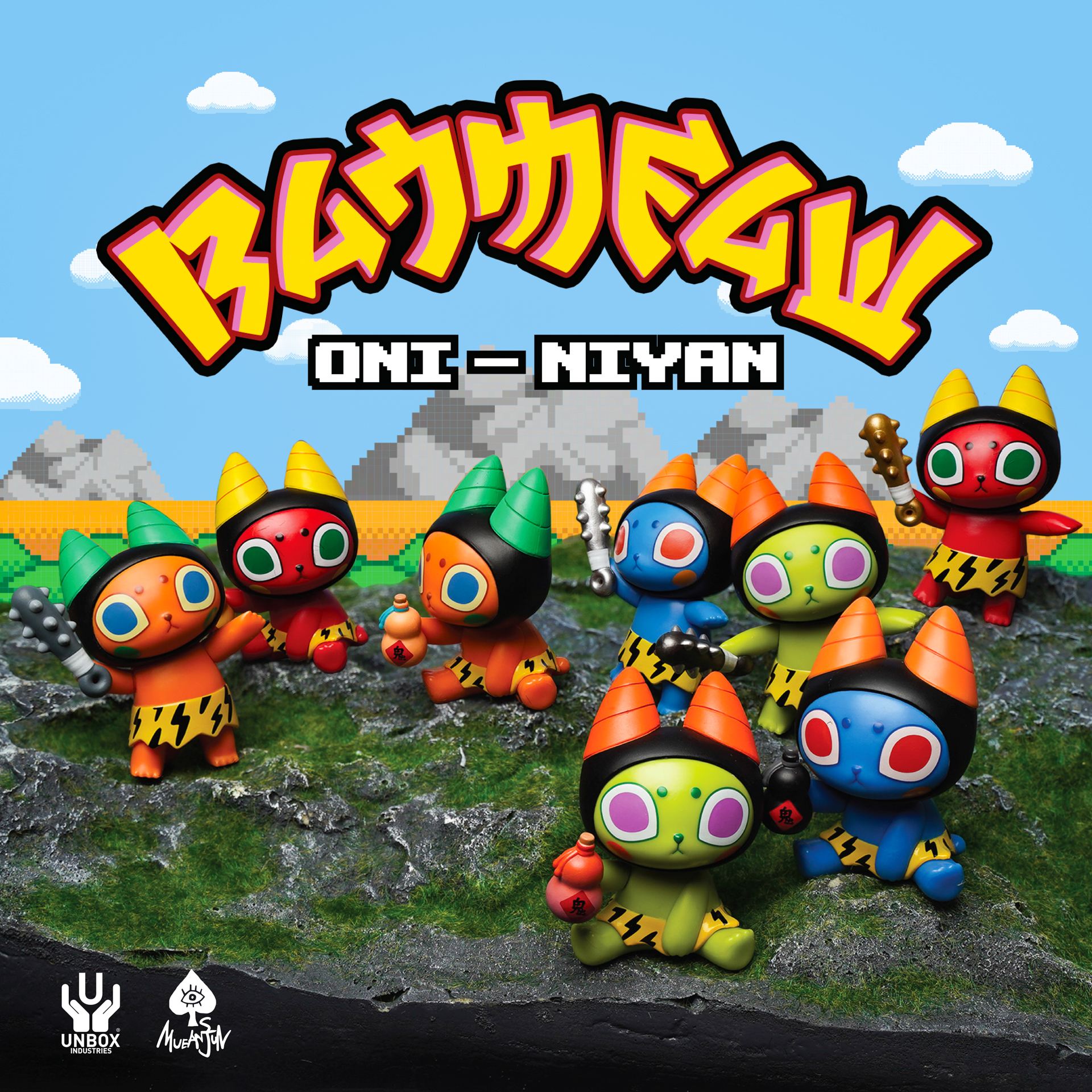 壞貓咪 鬼喵喵 盒玩 - 隨機單抽 - Badmeaw Oni-Nyan blind box series - assortment