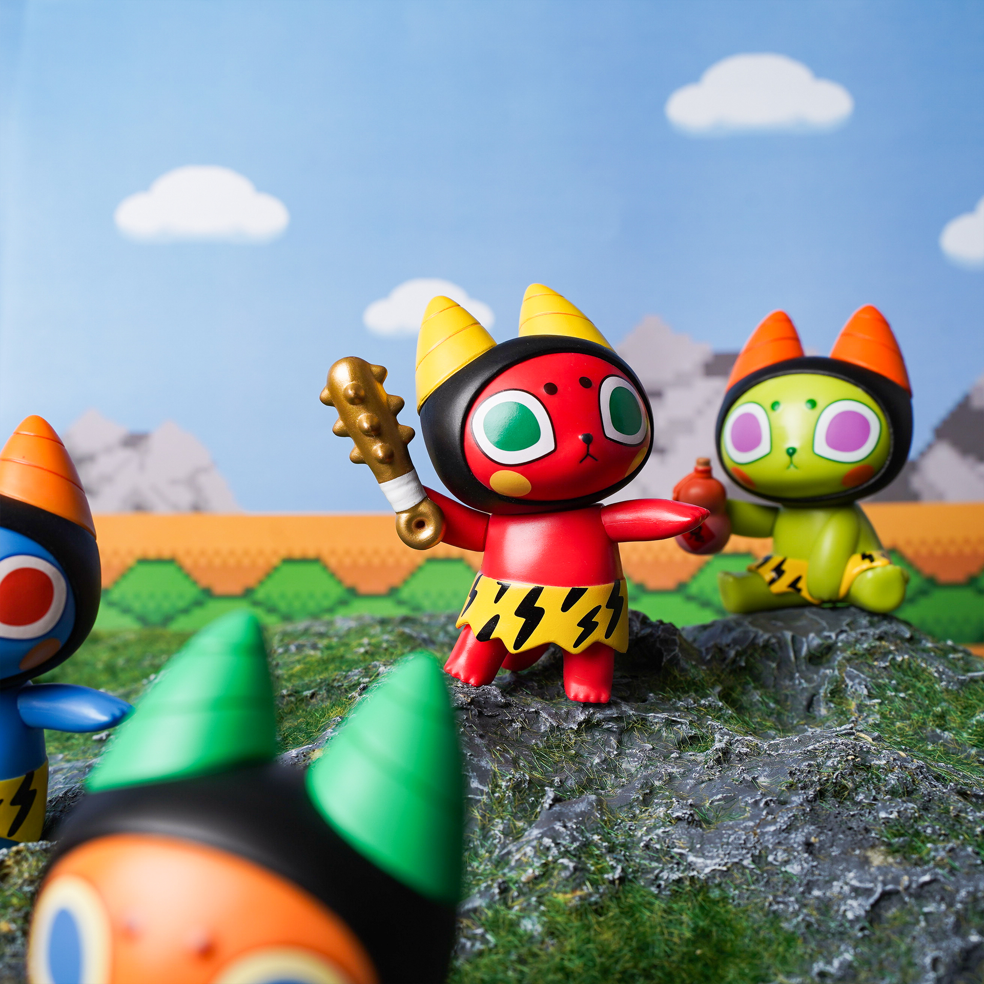 壞貓咪 鬼喵喵 盒玩 - 隨機單抽 - Badmeaw Oni-Nyan blind box series - assortment