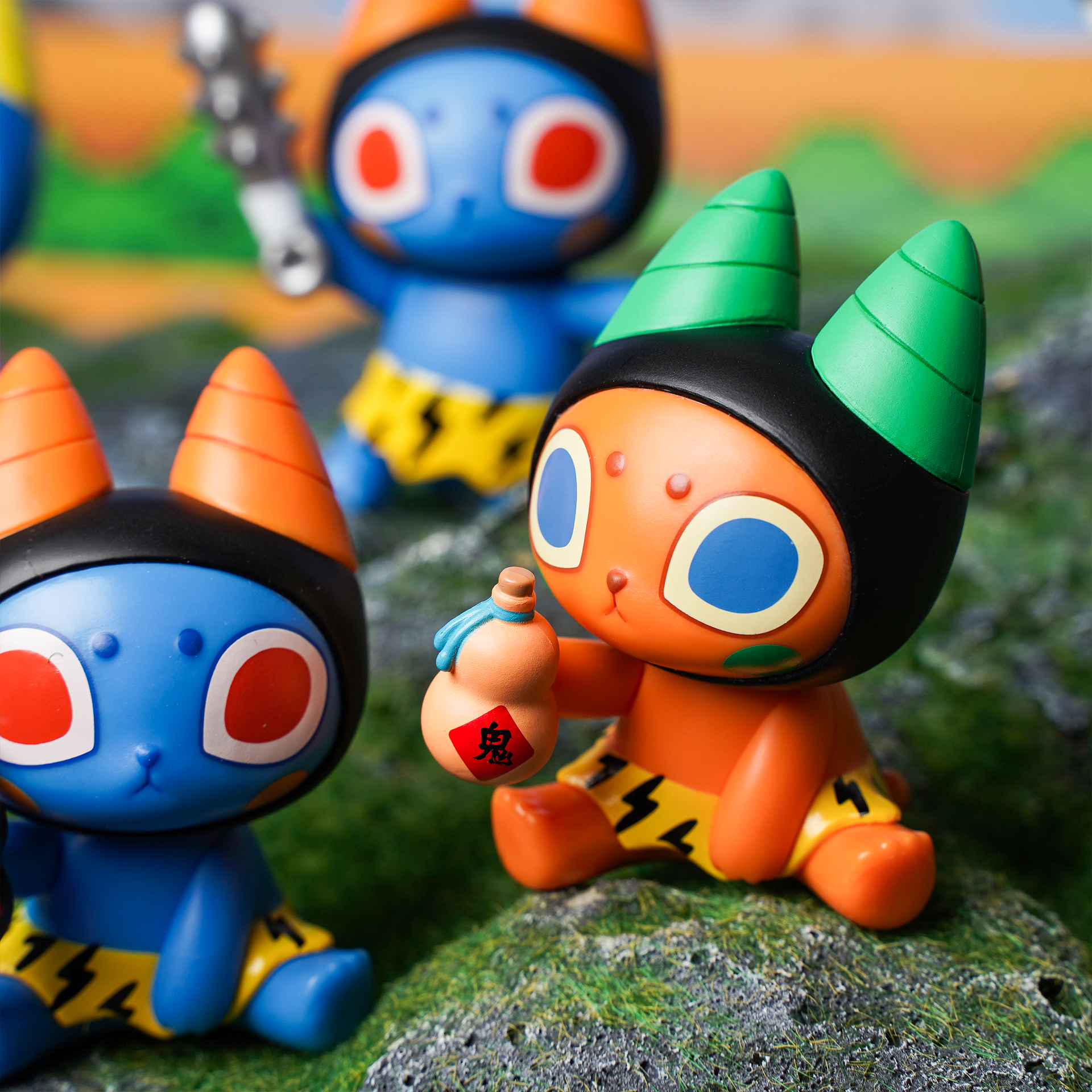 壞貓咪 鬼喵喵 盒玩 - 隨機單抽 - Badmeaw Oni-Nyan blind box series - assortment