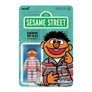 芝麻街 3.75吋復古人偶 第6波 - 恩尼(睡衣) - ReAction 3.75" Figure seires - Sesame Street Wave 6 - Ernie (PJs)