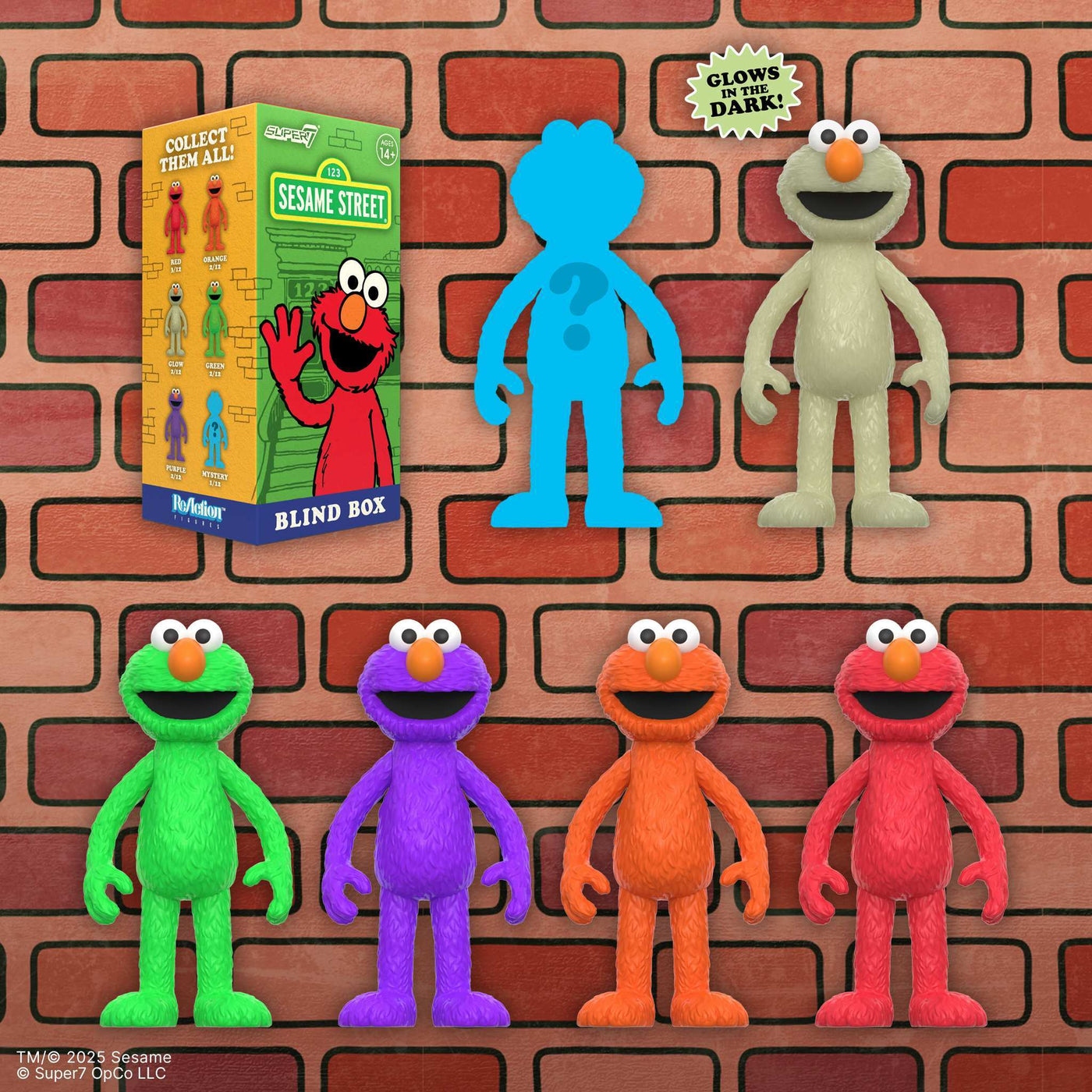 芝麻街 3.75吋復古人偶 盒玩系列 第四彈 - 隨機單抽 - ReAction 3.75" Figure Sesame Street Blind Box series 4 - Assortment