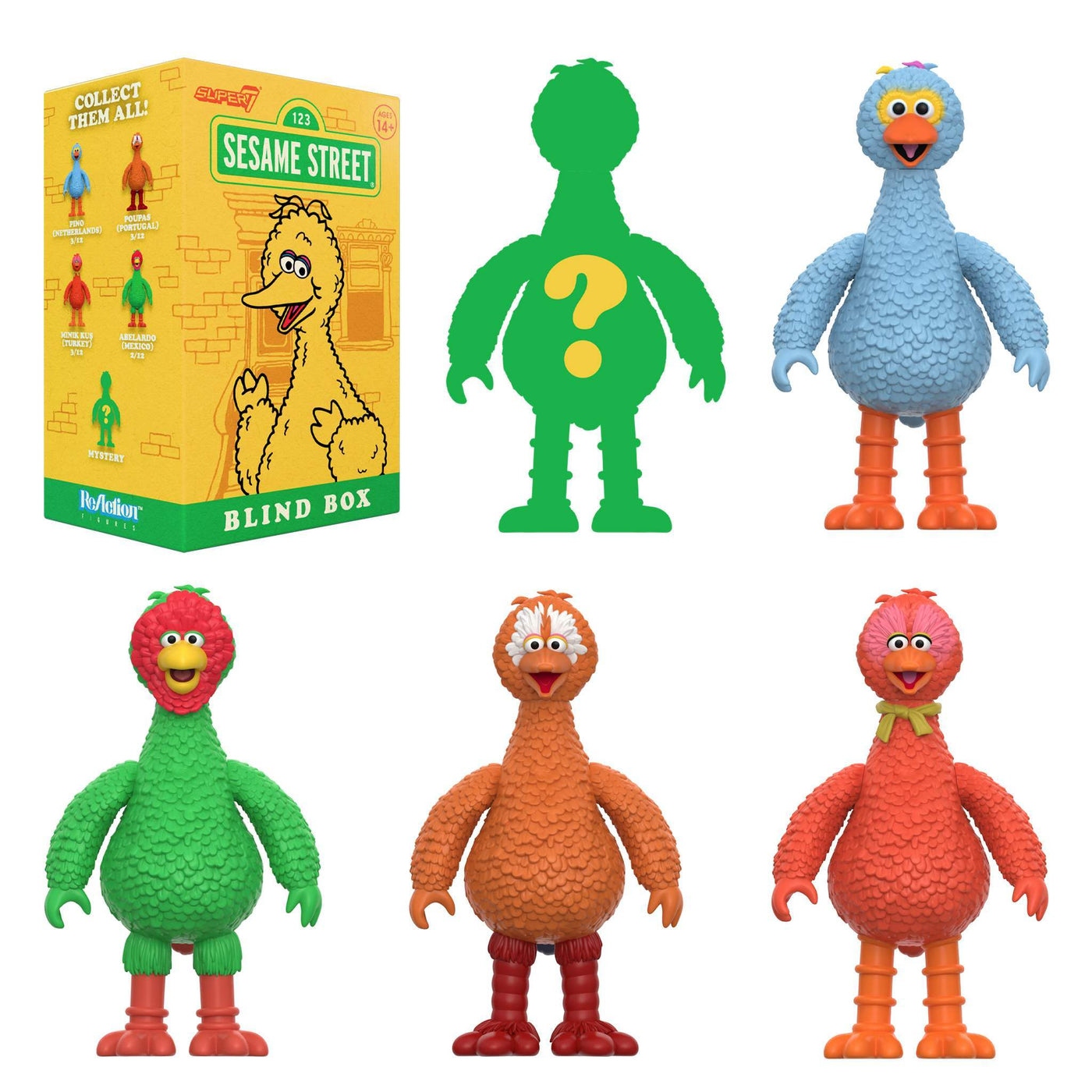 芝麻街 3.75吋復古人偶 盒玩系列 第五彈 - 隨機單抽 - ReAction 3.75" Figure Sesame Street Blind Box series 5 - Assortment