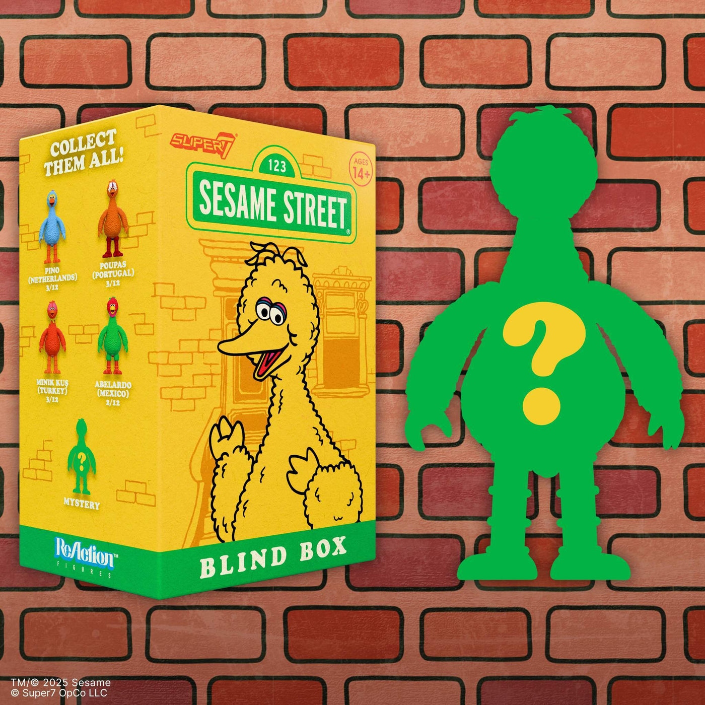 芝麻街 3.75吋復古人偶 盒玩系列 第五彈 - 隨機單抽 - ReAction 3.75" Figure Sesame Street Blind Box series 5 - Assortment