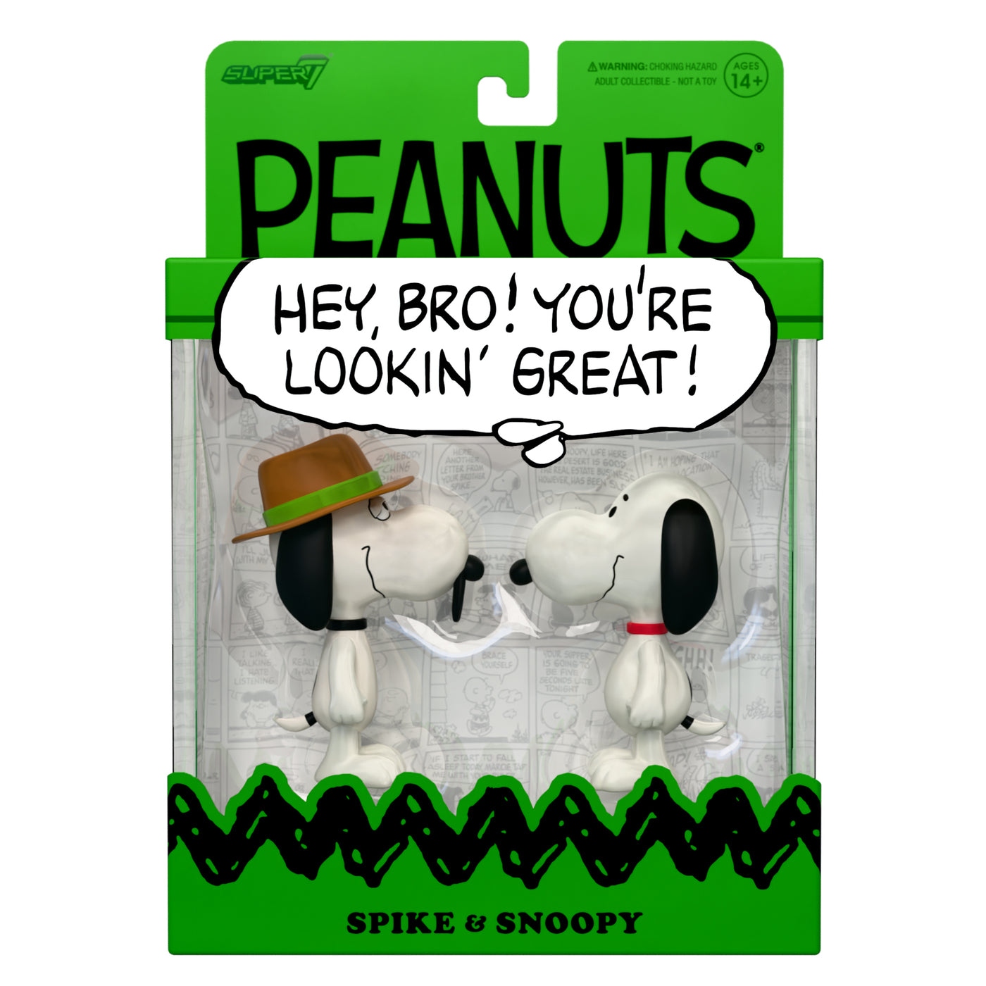 花生漫畫 3.75吋復古人偶 史努比 & 史派克 (兩款一組) - ReAction 3.75" Figure - Peanuts Snoopy & Spike (2-Pack)