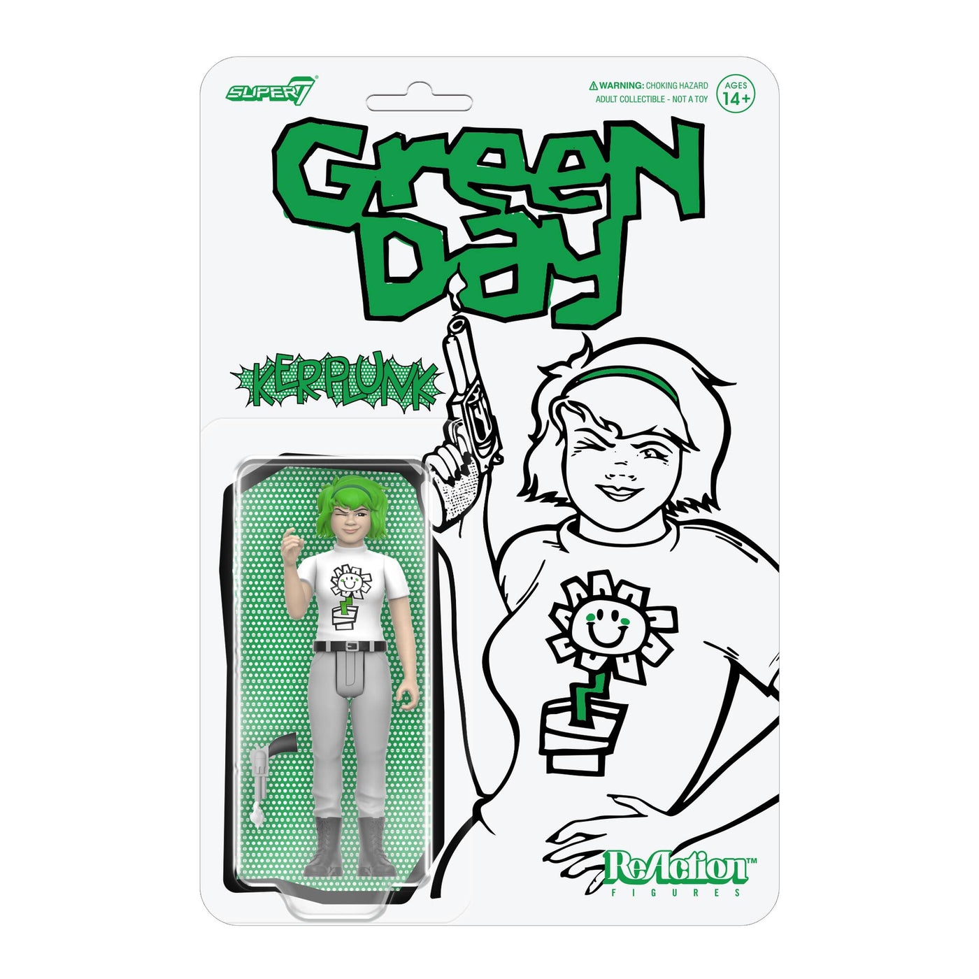 年輕歲月 3.75吋復古人偶 第2波 - Kerplunk Girl - ReAction 3.75" Figure Green Day Wave 2 - Kerplunk Girl
