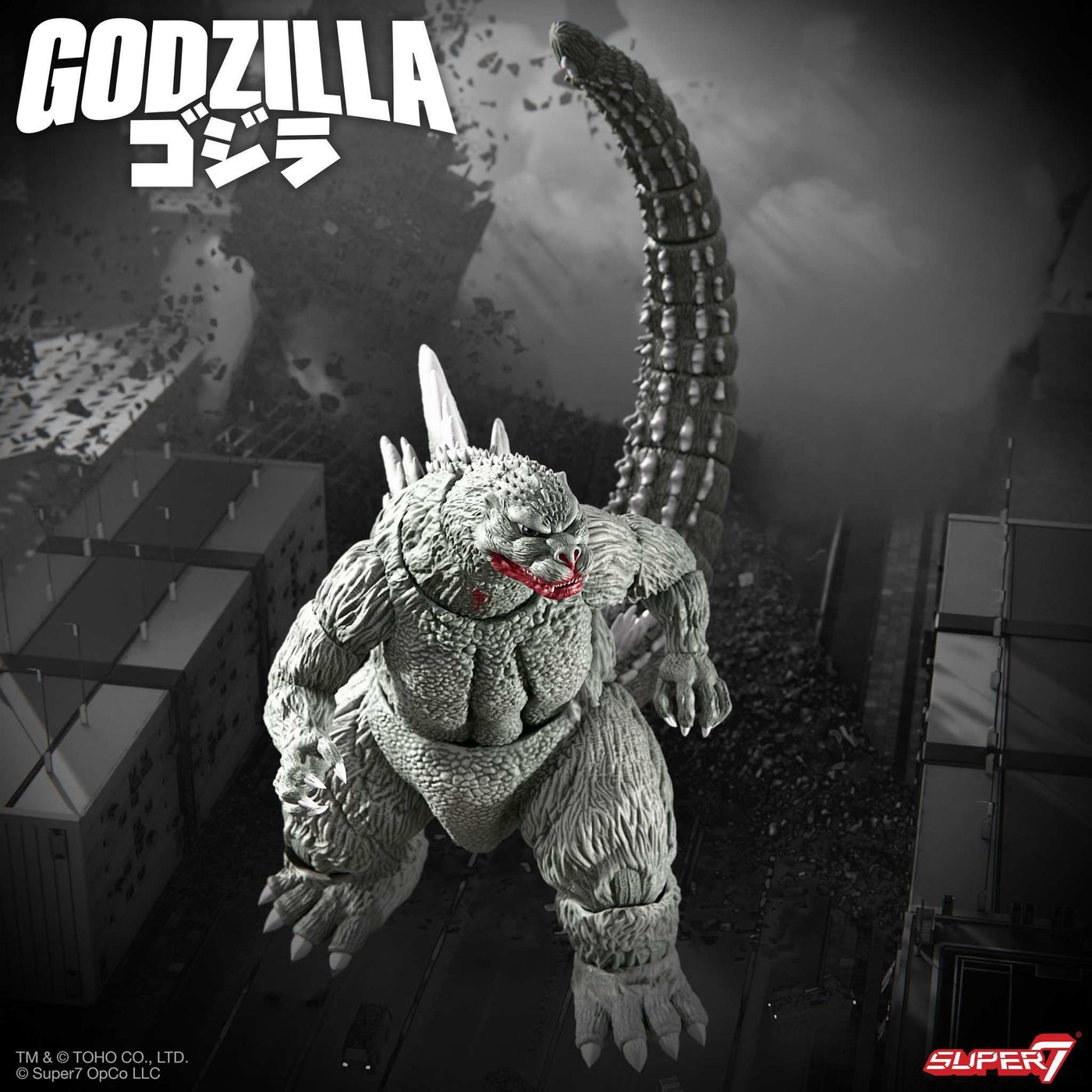 東寶哥吉拉 8吋可動人偶 - 1989年哥吉拉 (灰階漫畫- 嗜血版) - TOHO ULTIMATES! Godzilla 8" Figures - Godzilla 1989 (Greyscale Comic Book - Thirsty For Blood)